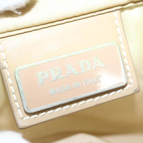 PRADA Shoulder Bag Nylon Beige Auth 66591 - Picture 11 of 16